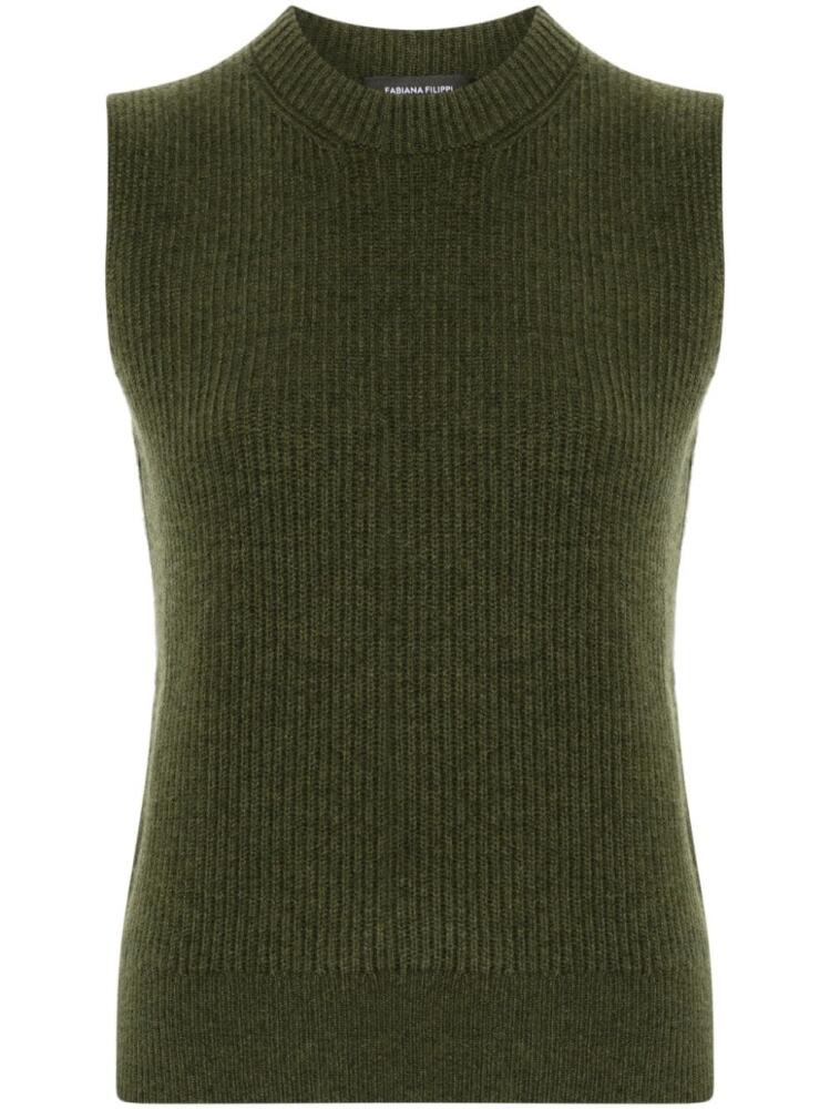 Fabiana Filippi cashmere vest - Green Cover