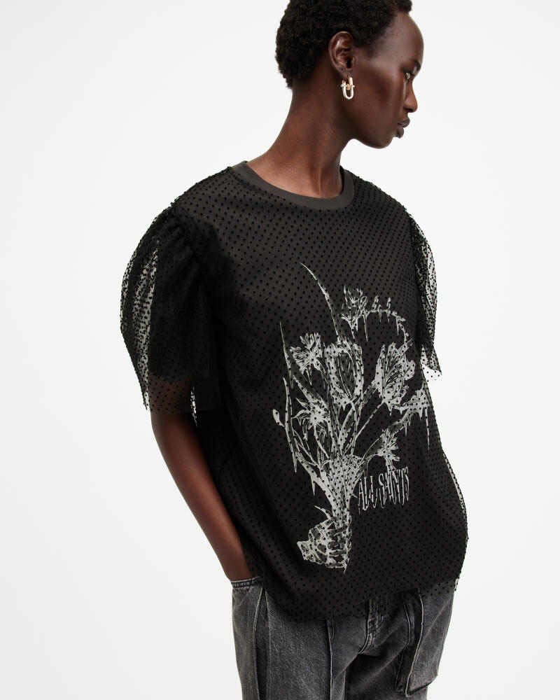 AllSaints Tommi Fondre Mesh T-Shirt Cover