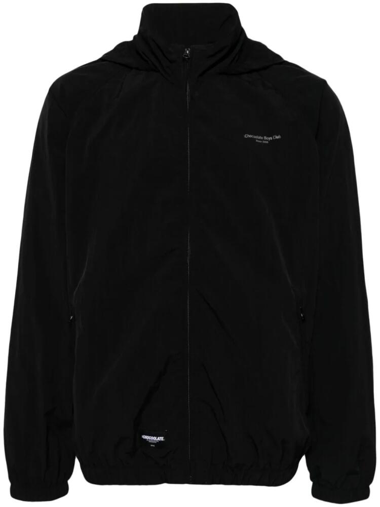 CHOCOOLATE logo-appliqué track jacket - Black Cover