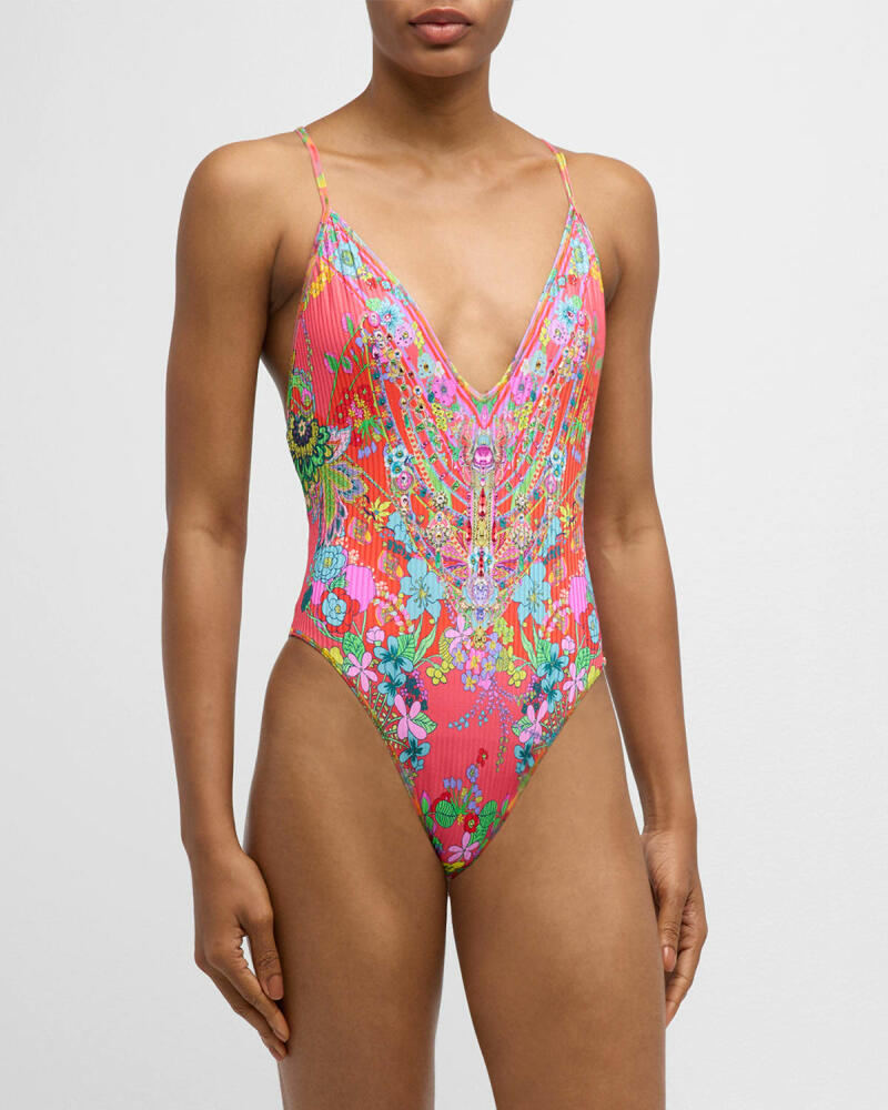 Camilla Windmills and Wildflowers One-Piece Swimsuit Cover