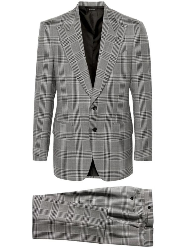 TOM FORD O'Connor checked wool suit - Grey Cover