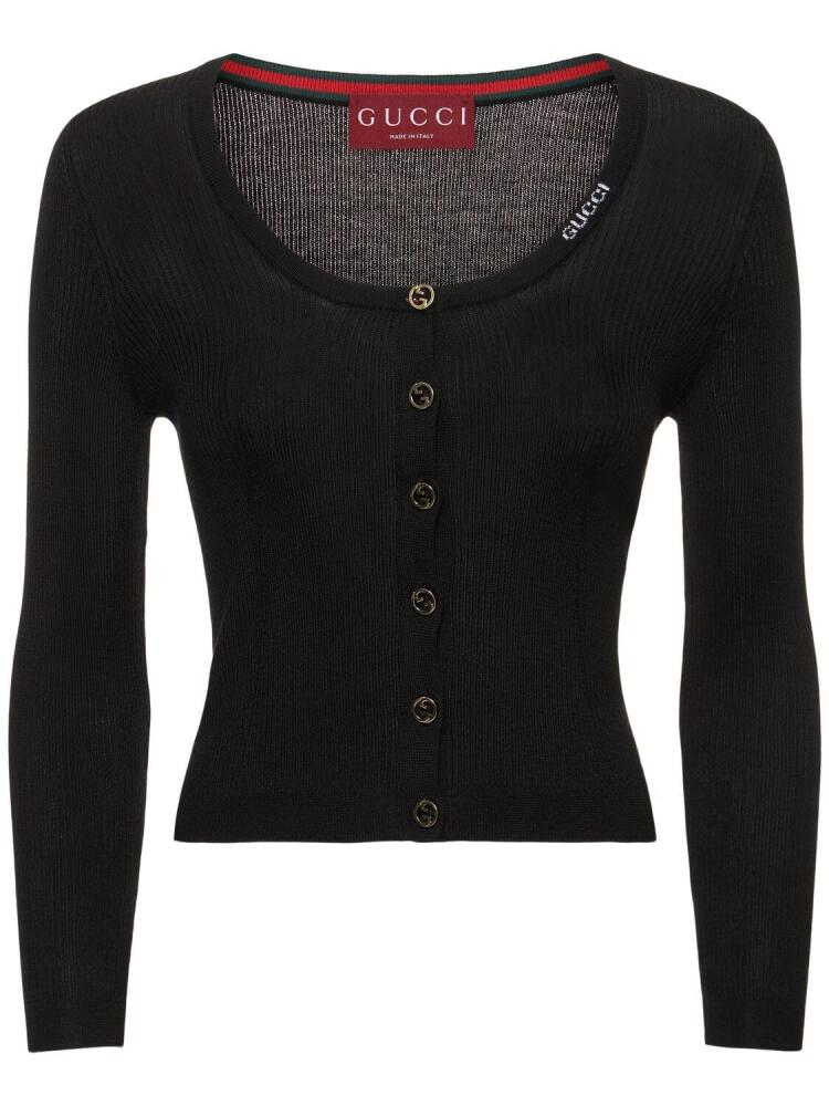 GUCCI Extra Fine Wool Blend Cardigan Cover