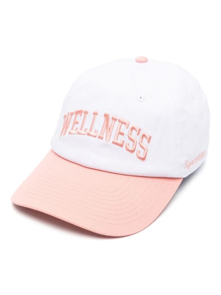 Sporty & Rich Wellness cotton baseball cap - White Cover