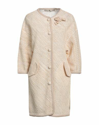 Ermanno Scervino Woman Overcoat & Trench Coat Beige Cotton, Viscose Cover