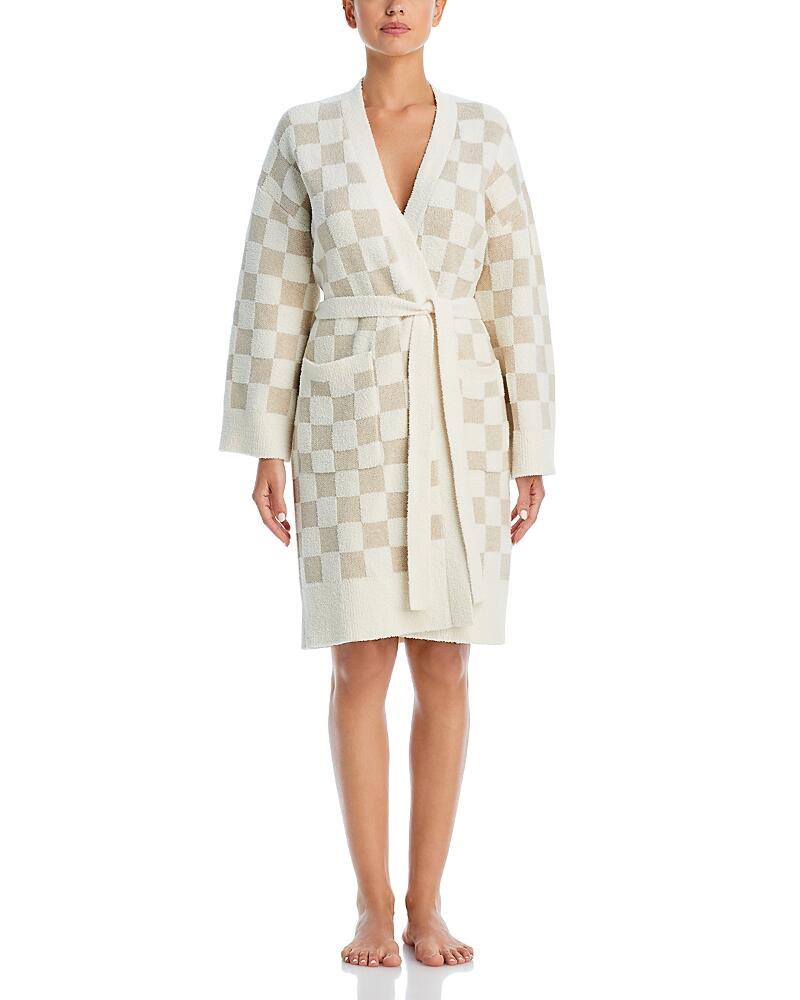 Barefoot Dreams CozyChic Cotton Checkered Robe Cover