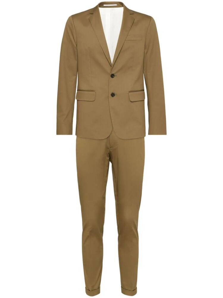 DSQUARED2 single-breasted twill suit - Brown Cover