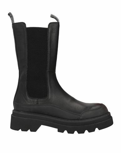 Voile Blanche Woman Boot Black Calfskin Cover