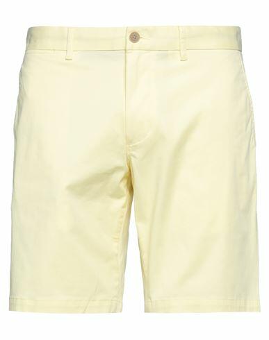 Tommy Hilfiger Man Shorts & Bermuda Shorts Light yellow Organic cotton, Elastane Cover