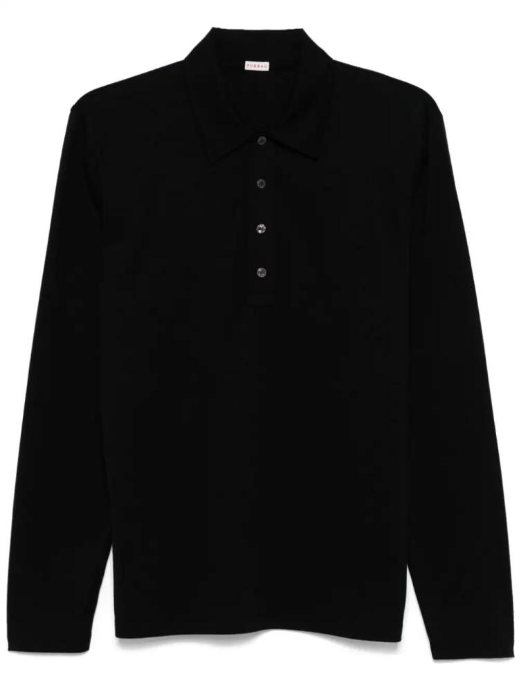 FURSAC cotton jersey polo shirt - Black Cover