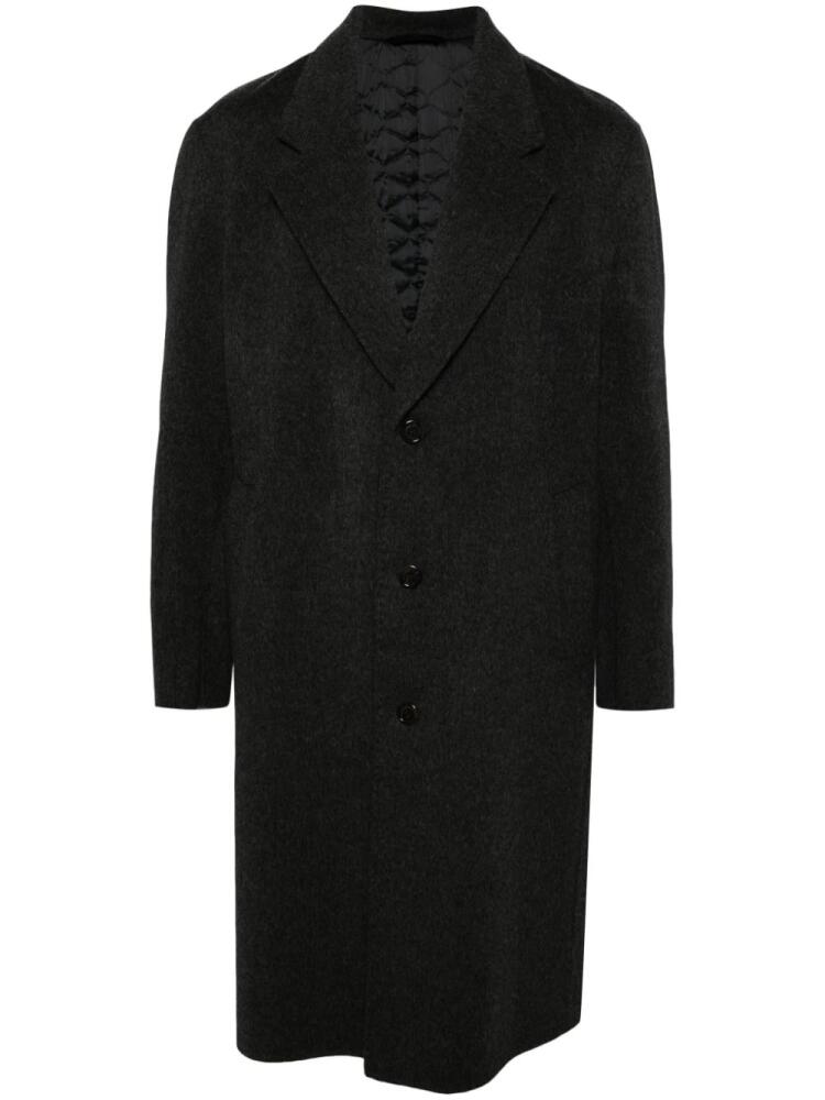 Man On The Boon. wool-blend single-breasted coat - Black Cover