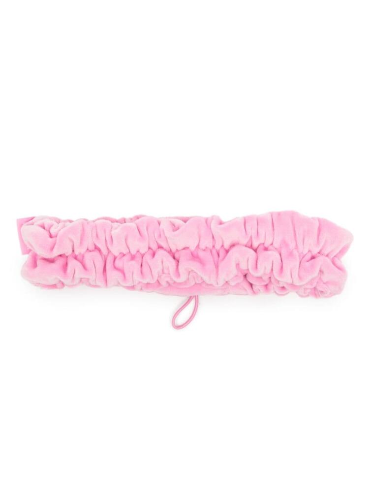 TEAM WANG design drawstring textured headband - Pink Cover