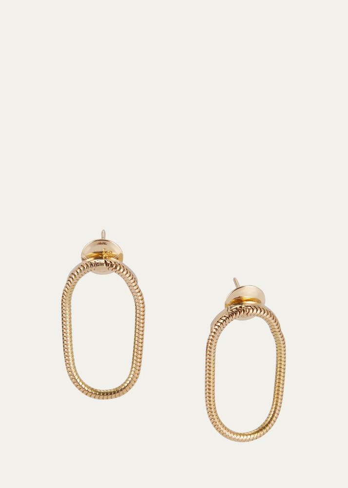 Fernando Jorge 18K Yellow Gold Small Single Chain Earrings Cover