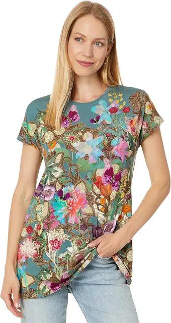 Johnny Was The Janie Favorite Dolman Sleeve Tunic- Nurto Mead (Nurto Meadows Print) Women's Clothing Cover