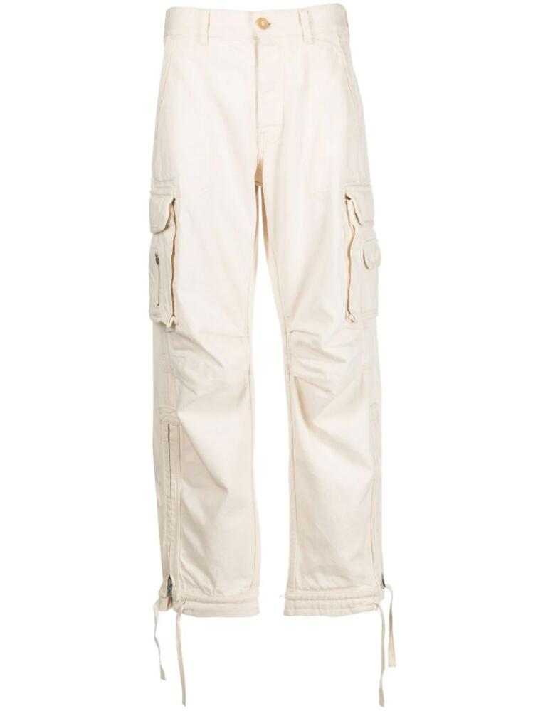 ARMARIUM gathered-detail cargo trousers - Neutrals Cover