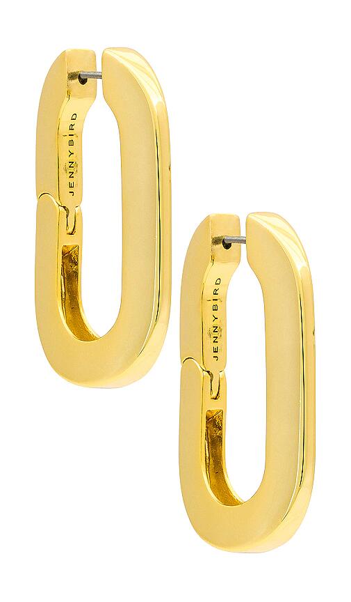 Jenny Bird Mega U Link Earrings in Metallic Gold Cover