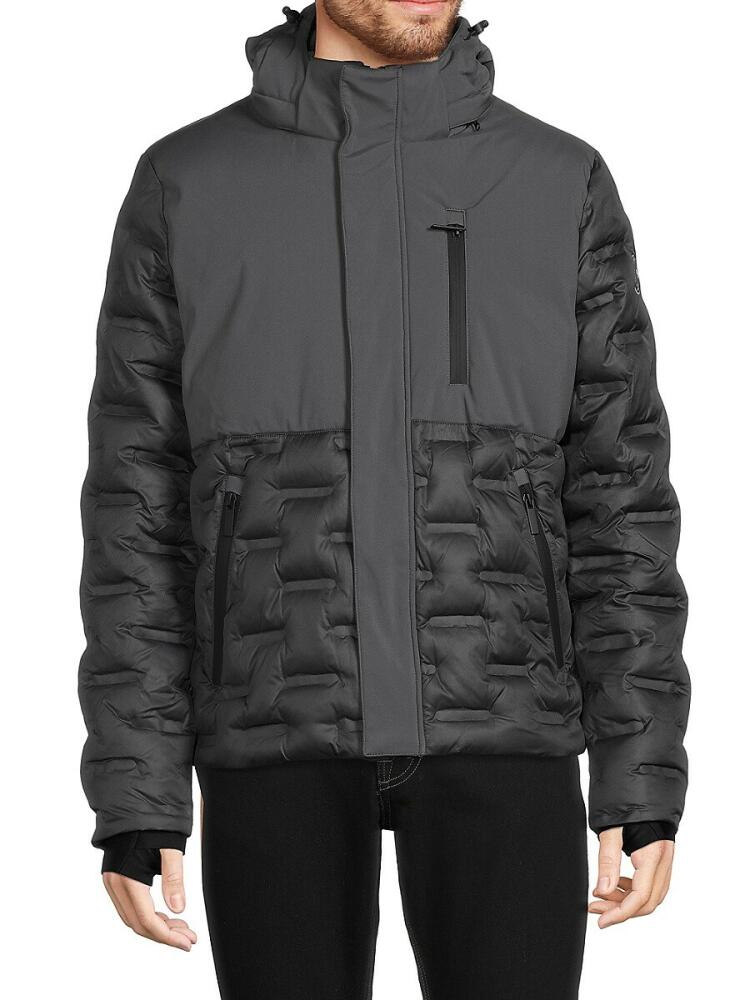 NOIZE Men's Lightweight Puffer Jacket - Mineral Black Cover