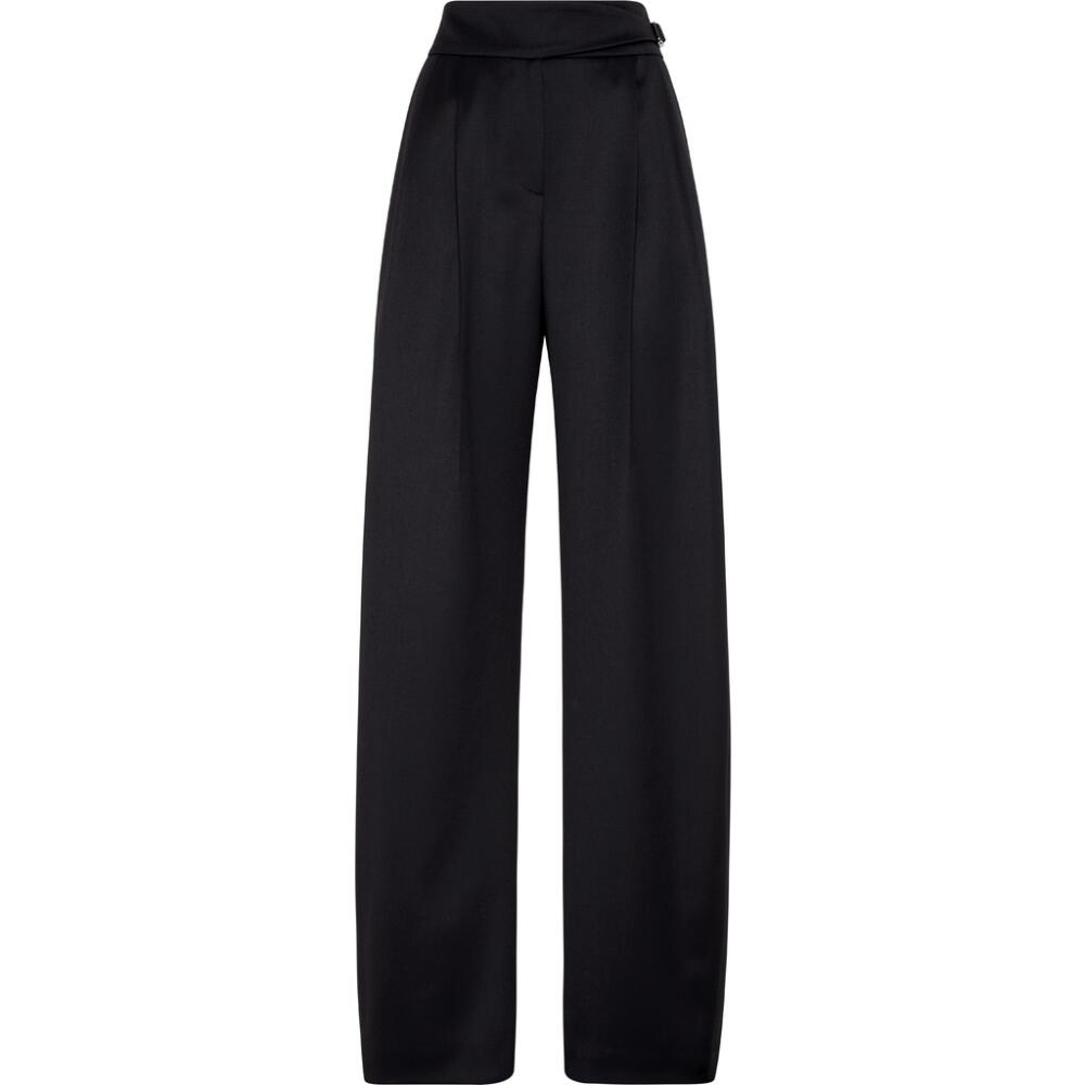 Brunello Cucinelli Loose Tailored trousers with monili in Black Cover