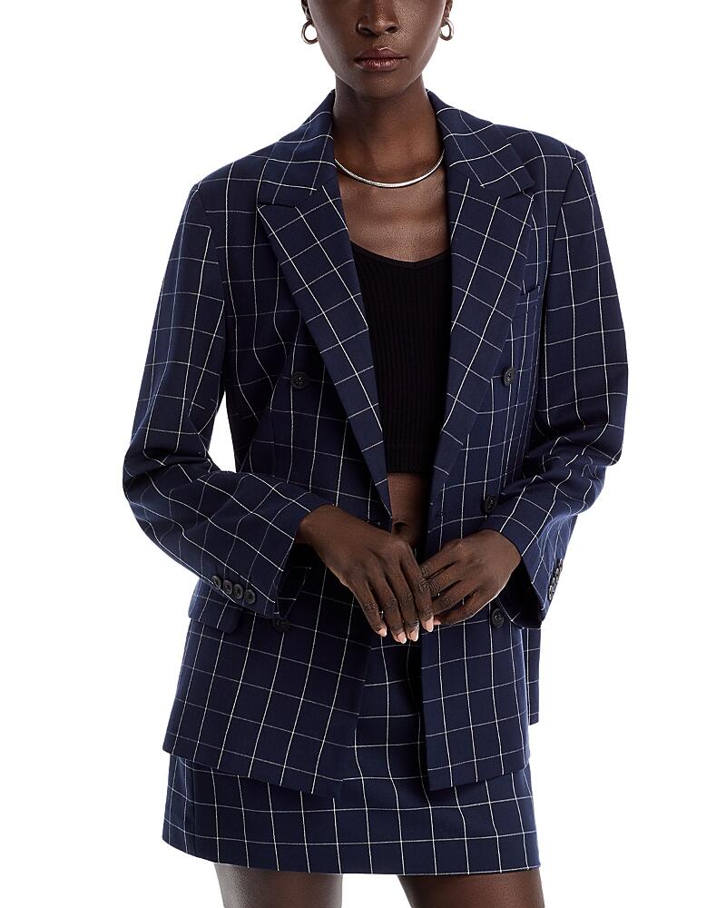 French Connection Window Pane Check Blazer Cover