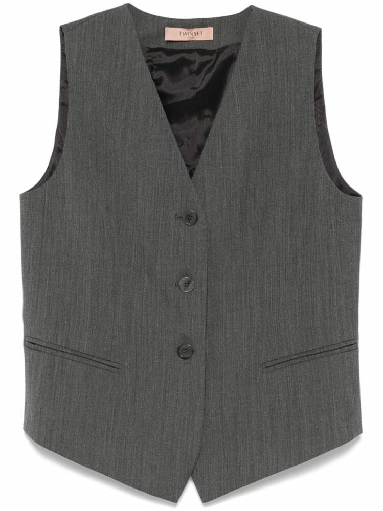 TWINSET textured waistcoat - Grey Cover