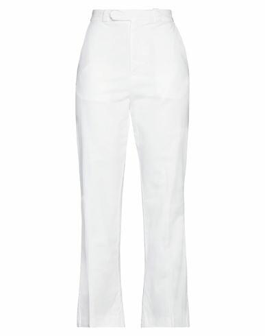 Haikure Woman Pants White Cotton, Elastane Cover