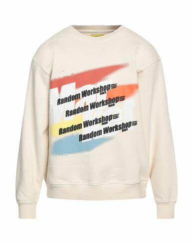 Market Man Sweatshirt Beige Cotton Cover