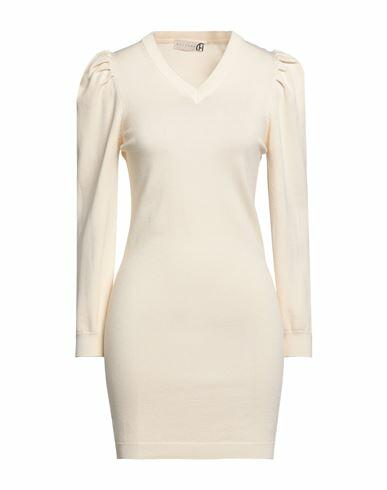 Haveone Woman Mini dress Ivory Viscose, Polyester Cover