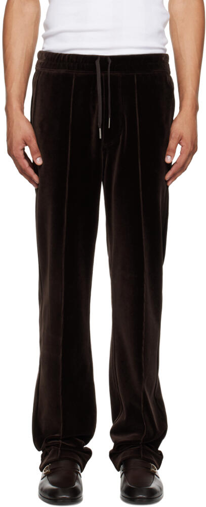 TOM FORD Brown Pinched Seam Sweatpants Cover