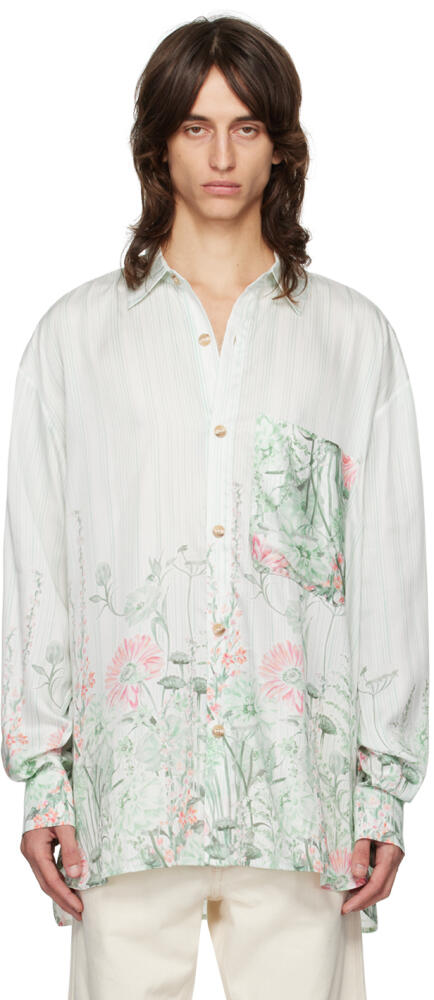 King & Tuckfield Green Pocket Oversized Shirt Cover