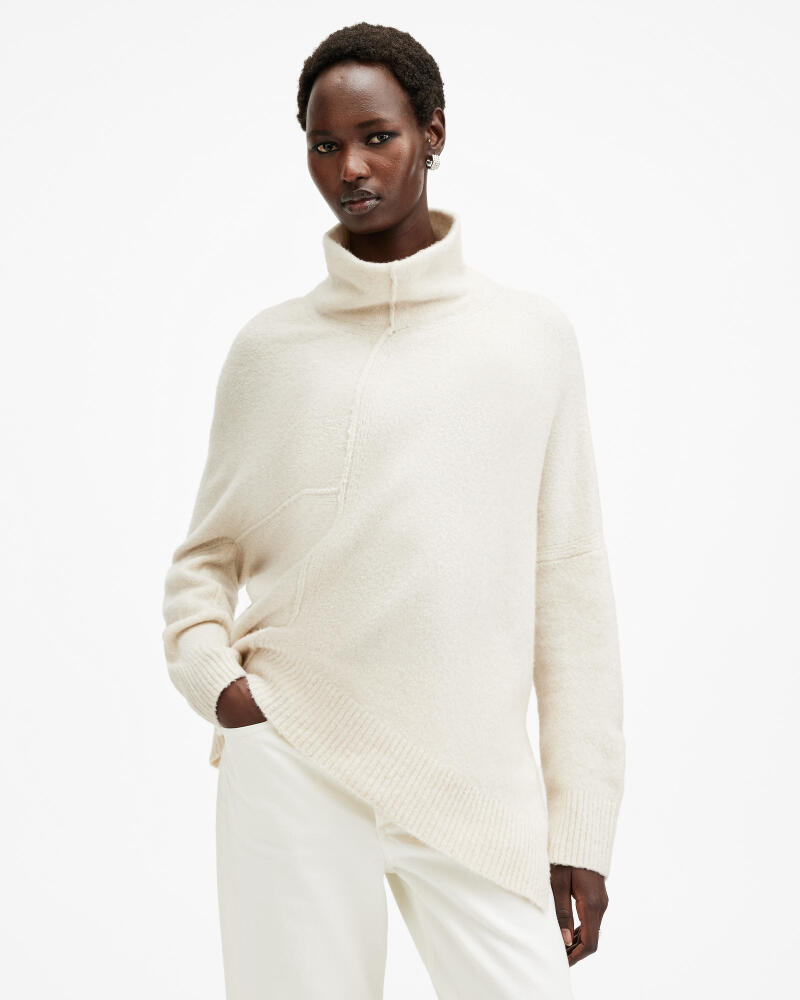 AllSaints Lock Roll Neck Relaxed Fit Sweater Cover