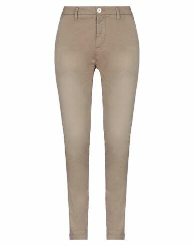 Aglini Woman Pants Beige Cotton, Elastane Cover