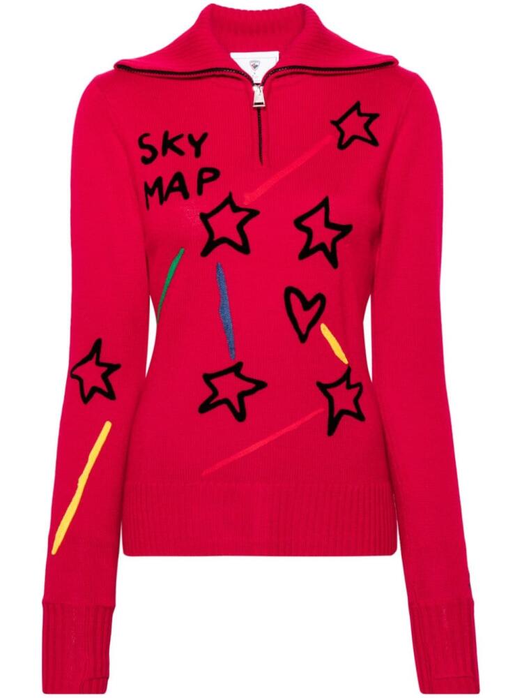 Rossignol x JCC Constellation half-zip sweater - Red Cover