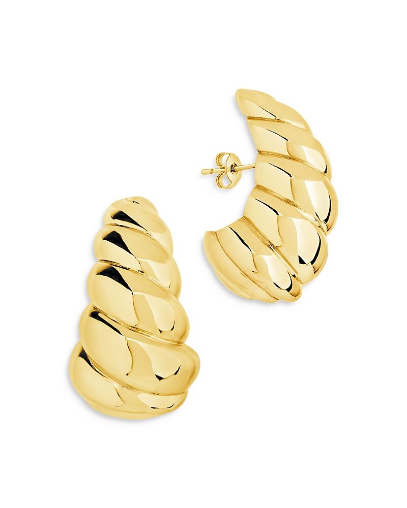 Sterling Forever Bobine Statement Earrings in 14K Gold Plated Cover