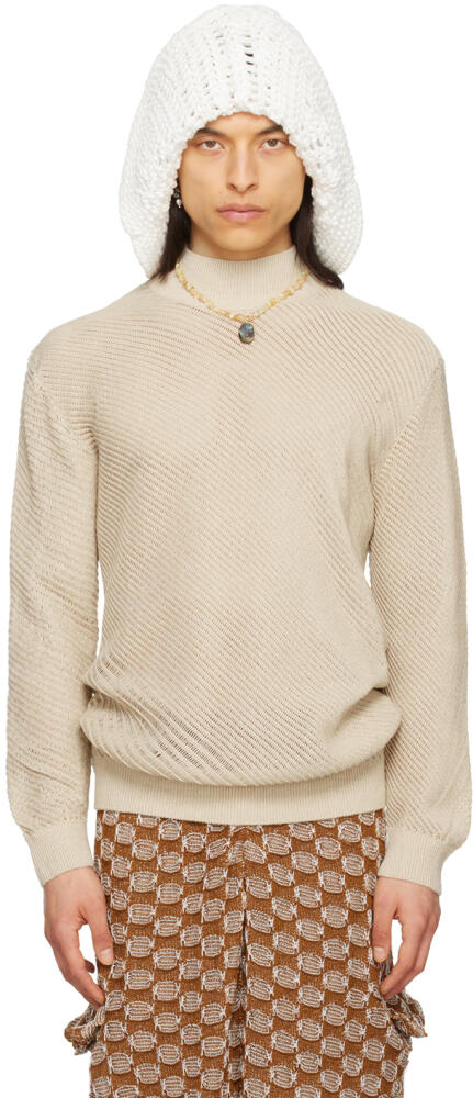 Isa Boulder SSENSE Exclusive Beige Sweater Cover