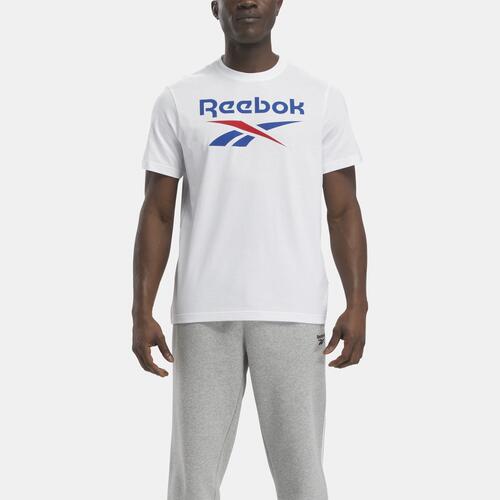 Reebok Identity Big Logo T-Shirt - Mens White Cover