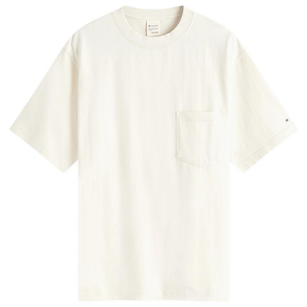 Snow Peak Men's Recycled Cotton Heavy T-Shirt in Ecru Cover