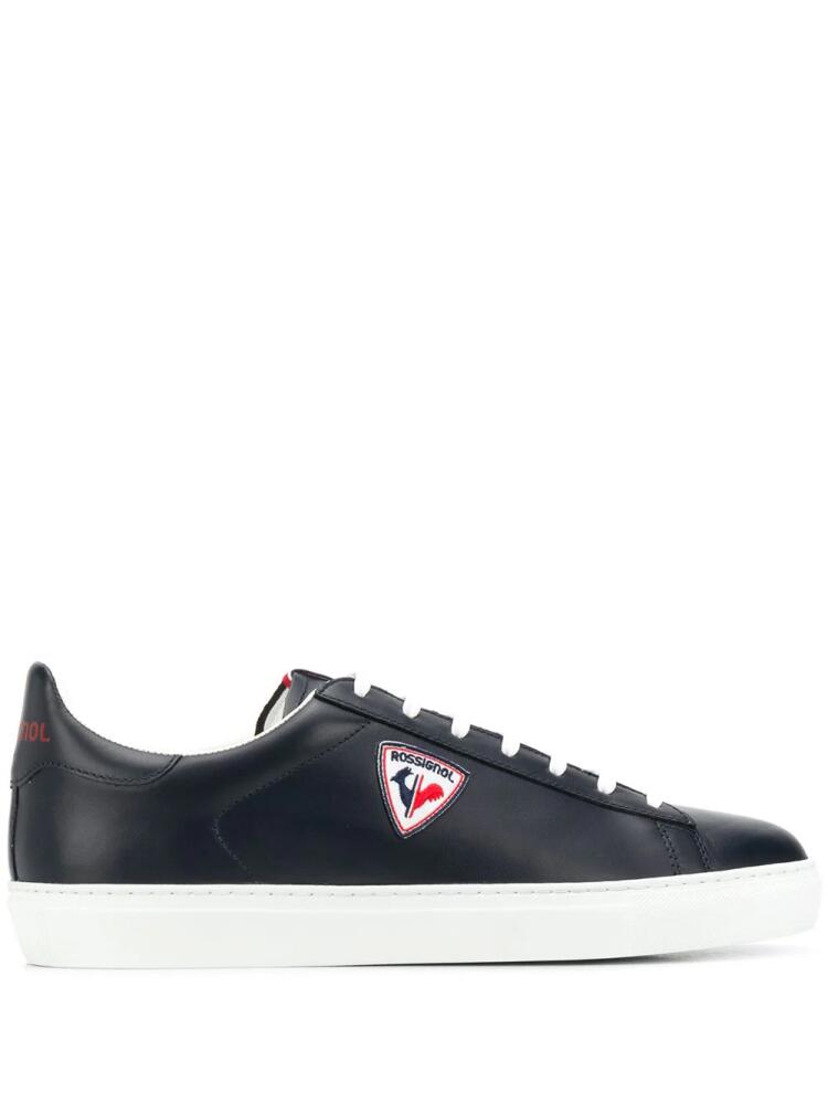 Rossignol logo patch low top sneakers - Blue Cover