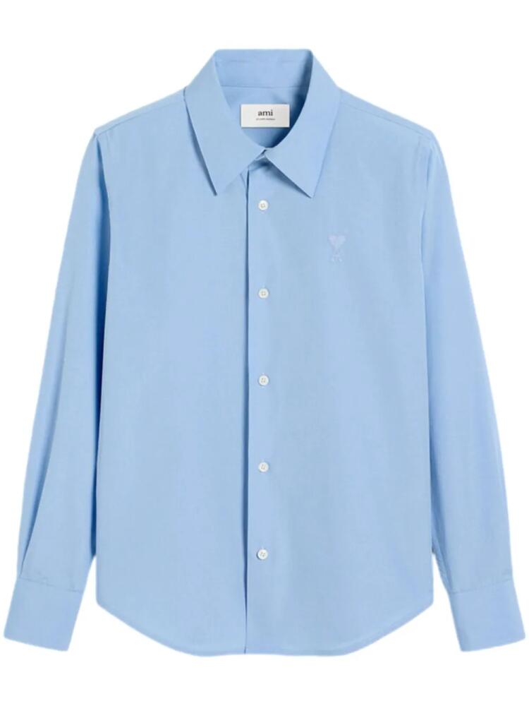 AMI Paris Ami de Coeur cotton shirt - Blue Cover