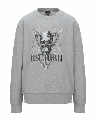 Just Cavalli Man Sweatshirt Grey Cotton Cover