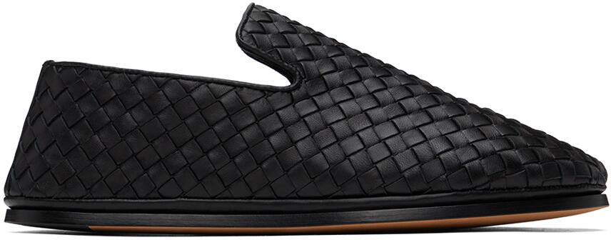 Bottega Veneta Black Intrecciato Slippers Cover