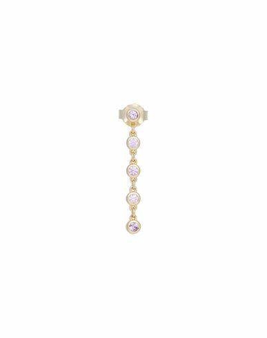 Kurshuni Mini Glintsingle Earring Woman Single Earring Gold 925/1000 Silver, Cubic zirconia Cover