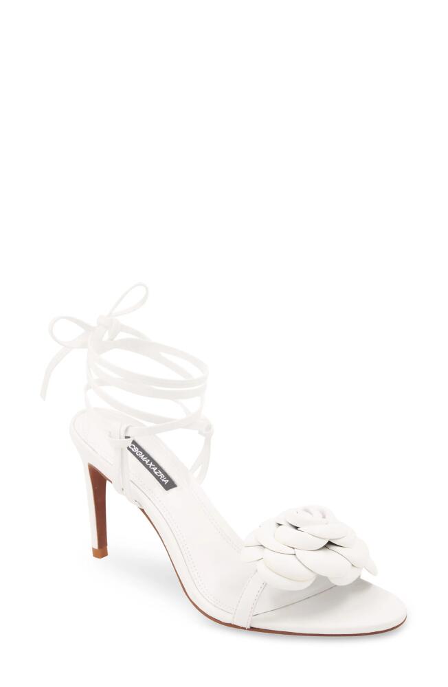 bcbg Tannia Ankle Wrap Sandal in White Cover