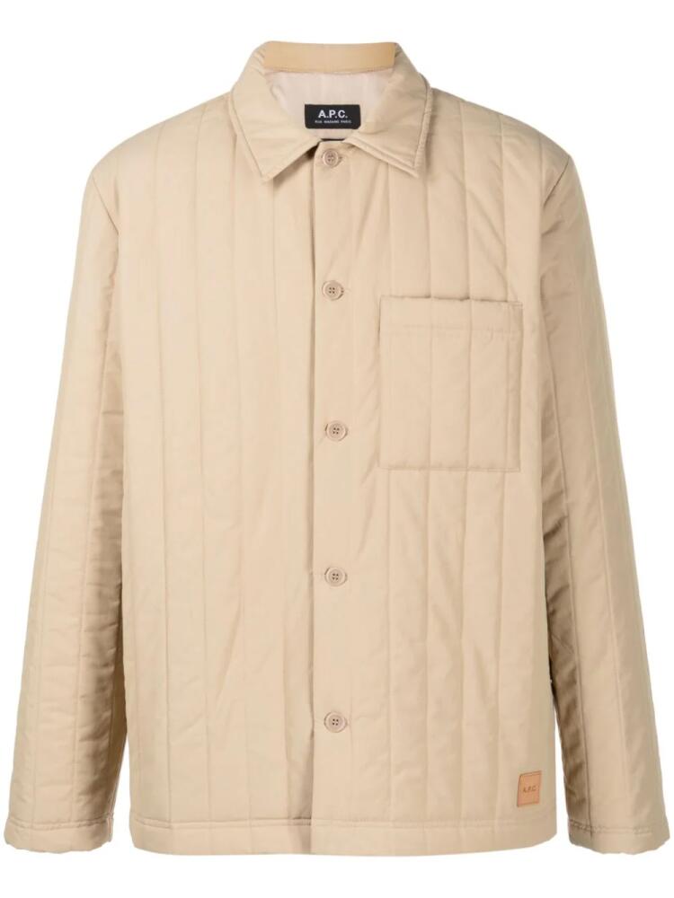 A.P.C. Hugo quilted jacket - Neutrals Cover