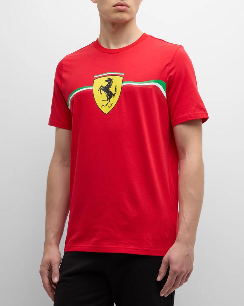 Puma x Ferrari Men's Race Shield Heritage T-Shirt Cover