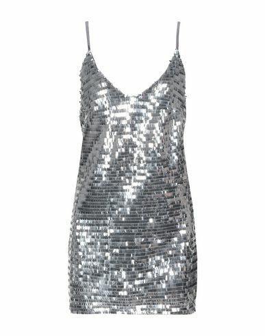 Chiara Ferragni Woman Mini dress Silver Polyester Cover