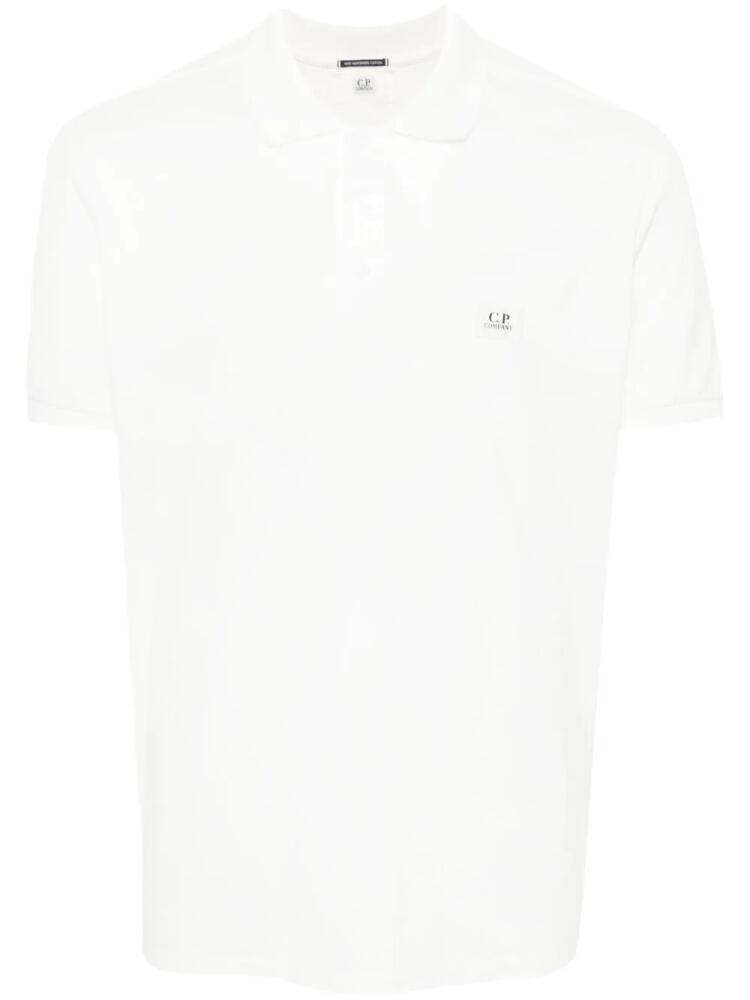 C.P. Company 70/2 Mercerized polo shirt - White Cover