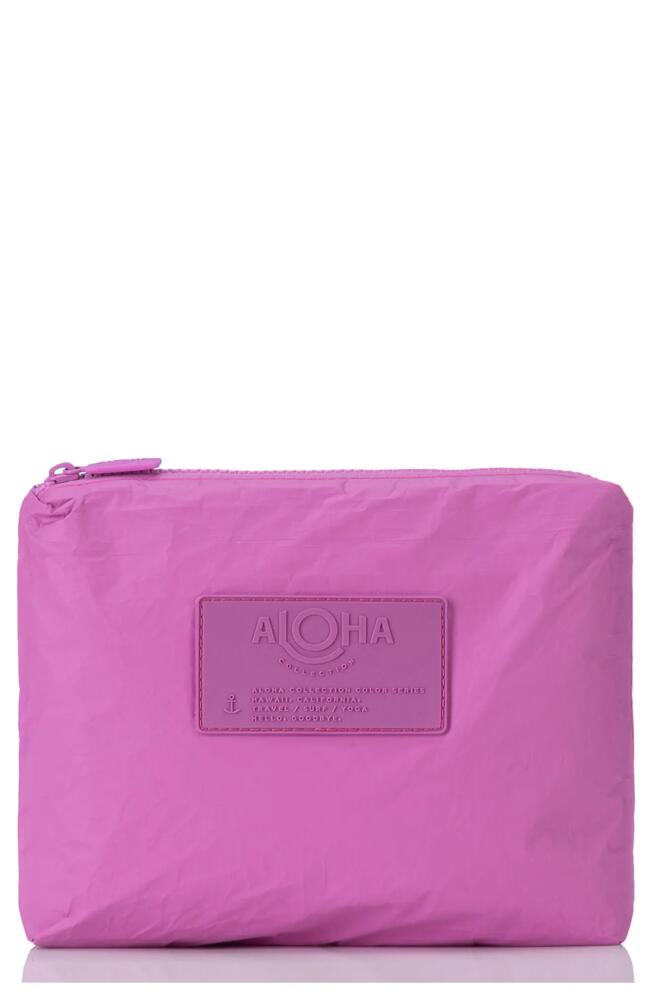 Aloha Collection Small Water Resistant Tyvek® Zip Pouch in Orchid Cover