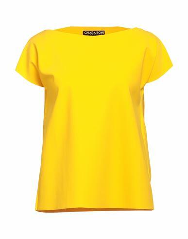 Chiara Boni La Petite Robe Woman T-shirt Yellow Polyamide, Elastane Cover