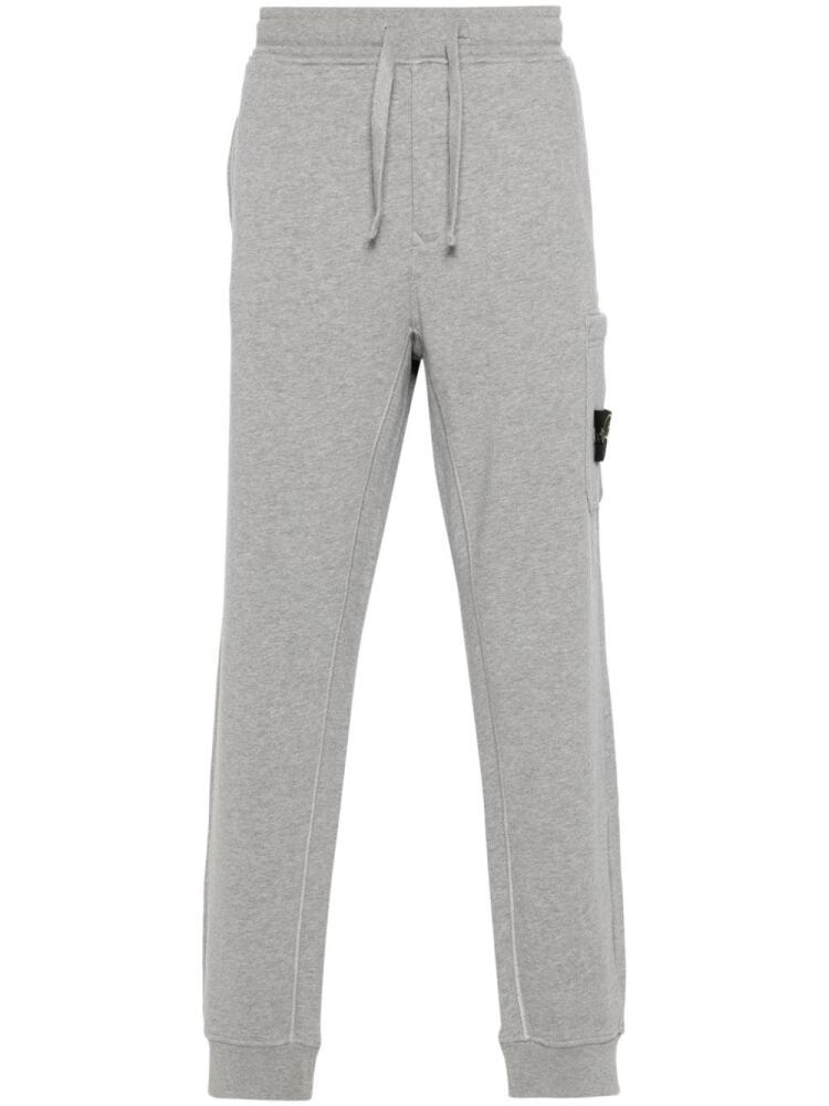 Stone Island Compass-appliqué track pants - Grey Cover