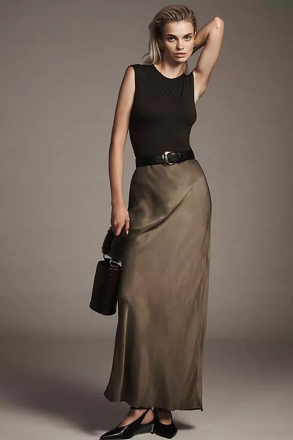 By Anthropologie The Tilda Maxi Slip Skirt Cover