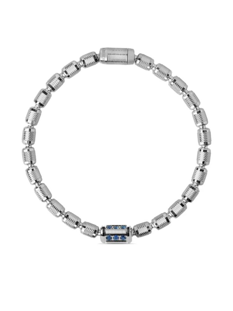 Officina Bernardi 18kt white gold Lumen sapphire and diamond bracelet - Silver Cover